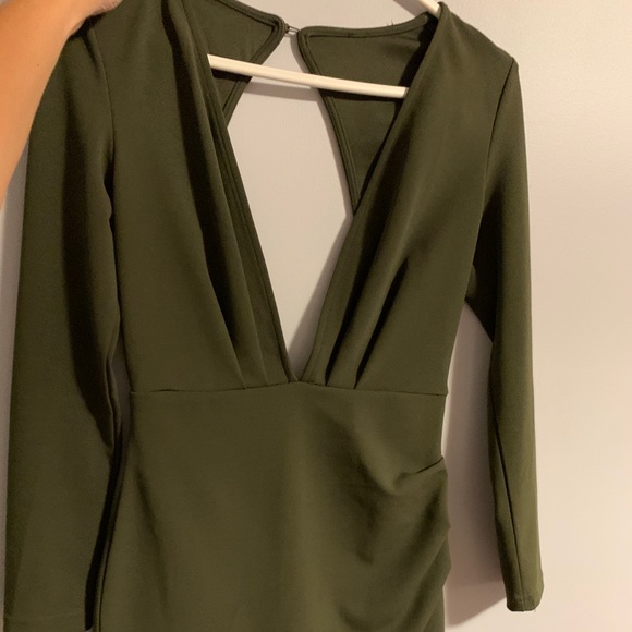 Toxic plunge bodycon dress- size small - Picture 1 of 4